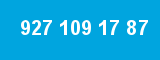 927 109 17 87